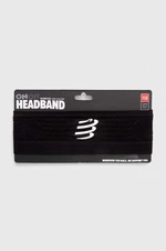 Čelenka Compressport Headband On/Off čierna farba, XBNU3909