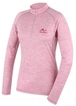Husky  Merow zips L faded pink, L Merino termoprádlo tričko
