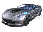 2017 Chevrolet Corvette Grand Sport Gray Metallic 1/24 Diecast Model Car by Maisto