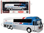 1984 Eagle Model 10 Motorcoach Bus "Greyhound Package Express" White and Blue "Vintage Bus &amp; Motorcoach Collection" Limited Edition to 504 pieces