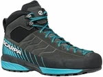 Scarpa Mescalito Mid GTX Shark/Azure 43,5 Pantofi trekking de bărbați