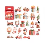 45 Pcs /Pack Happy Christmas Gingerbread man DIY Paper Decorative Life Diary Stickers