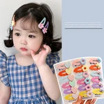 1Set Cute Flower Love Bowknot Headdress Hair Clip Children's Side Clip Broken Hair Bangs Hairpin For Baby Girl Hair Accessories