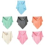 Hooded Bath Cape Excellent Water Absorption Coral Fleece Blanket Newborn Cloak Bathrobe for 0-6 Years Old Children H37A
