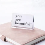 Desk Shelf Box Desk Storage Stand Transparent Business Card Holder Desk Business Holders Desktop Storage Box Card Display Stand