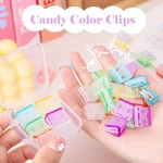 Mini 10pcs Students Test Paper Contract File Index Paperclip Dovetail Clamp Documents Staples Page Holder