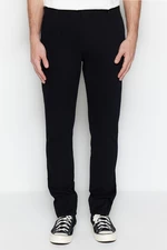 Černé pravidelné střihové chino kalhoty od Trendyol