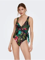 Black women's one-piece swimsuit with pattern ONLY Julie - Women