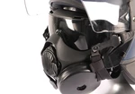 Ochranná plynová maska do protiúderové helmy Schuberth® (Barva: Černá)