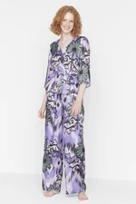 Trendyol Pajama Set - Mehrfarbig - Geblümt