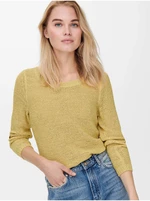 Yellow Women's Ribbed Sweater ONLY Geena - Women
