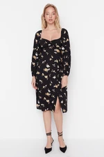 Trendyol Black Slit Dress