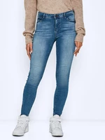 Niebieskie Damskie Skinny Fit Dżinsy Noisy May Kimmy - Kobiety