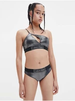 Černý dámský metalický vrchní díl plavek Calvin Klein Underwear - Dámské