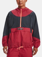 Under Armour Bunda Rush Woven Anorak-RED - Dámské