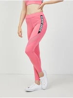 Pink women's sports leggings Guess Angelica - Women