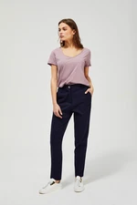 Chino trousers with lyocell - dark blue