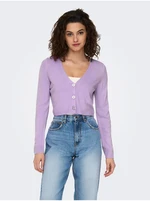 Light Purple Ladies Cardigan ONLY Sunny - Ladies