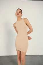 VATKALI Basic Mini Dress Beige