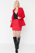 Trendyol Red Woven Mini Skirt