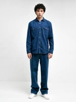 Big Star Man's Shirt 141932  Denim-503