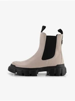 Beige women's leather chelsea boots Högl Adventure - Women