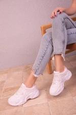 Soho White-Powder Women's Sneakers 18240