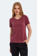 Slazenger PERICAS Women's T-Shirt Claret Red