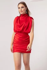 Lafaba Women's Red Mini Evening Dress & Prom Dress