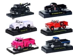 Auto Trucks 6pc Trucks Complete Set 1/64 WITH DISPLAY CASES by M2 Machines