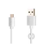 Datový a nabíjecí kabel FIXED s konektorem USB-C, USB 2.0, 3A, White