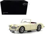 Austin Healey 3000 Mk-1 (BN7) Convertible RHD (Right Hand Drive) English White 1/18 Diecast Model Car by Kyosho