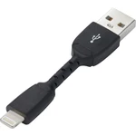 Renkforce #####USB-Kabel USB 2.0 #####USB-A Stecker, #####Apple Lightning Stecker  5.00 cm čierna