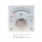91C4 Class 2.5 Accuracy DC 50mA 100mA 500mA0-5A 10A Ampere Analog Panel Meter Ammeter
