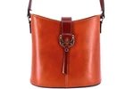 Dámská kožená kabelka crossbody Arteddy - camel/hnědá