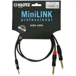 Klotz Ky5-090 - Kabel Mini Jack 3,5 Mm - 2 X Jack 6,35 Mm