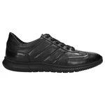 Wojas Čierne Kožené Pánske Sneakersy Ako Vychádzková Obuv