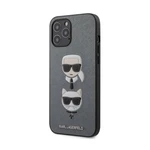 Tok Karl Lagerfeld Saffiano K&C Heads  iPhone 12/12 Pro, silver