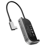 USB Hub Baseus USB-C/USB, HDMI, SD, micro SD, USB-C PD, 3,5mm jack (CAHUB-WJ0G) sivý hub do USB-C • USB-A, HDMI, SD, micro SD, USB-C PD, 3,5 mm jack •