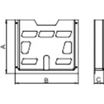 Schneider Electric NSYDPA5 držiak dokumentov  polystyrol svetlo sivá (RAL 7035) (d x š x v) 22 x 188 x 174 mm 1 ks