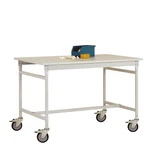 Manuflex BB4007.7035 Odkladací stolík BASIS mobile 750x500x850mm, plastová doska svetlošedá, RAL7035 svetlošedá  Farba: