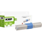 KMP toner  náhradný OKI 46508711 kompatibilná zelenomodrá 3000 Seiten O-T57X