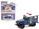 1974 Jeep DJ-5 Dark Blue with White Top "Indianapolis Metropolitan Police Department" (Indiana) "Hot Pursuit" Series 40 1/64 Diecast Model Car by Gre