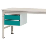 Manuflex ZB4514.5021  Spodná konštrukcia domu, stacionárne, využiteľná výška 300 mm s 2 zásuvkami. Pre hĺbku stola 1200