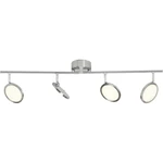 Brilliant Pluto G30532/13 LED stropná lampa 20 W En.trieda 2021: E (A - G) teplá biela nerezová oceľ, biela