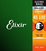 Elixir 14777 NanoWeb Light Long Scale 45-130 Struny pre 5-strunovú basgitaru