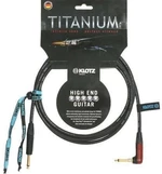 Klotz TIR0900PSP Titanium Čierna 9 m Rovný - Zalomený Nástrojový kábel