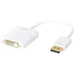 LogiLink CV0058B  adaptér [1x zástrčka DisplayPort - 1x DVI zásuvka 24+1-pólová] biela  15.00 cm