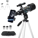 120X Astronomical Telescope 70MM HD High-Power Portable Tripod Night Vision Deep Space Star View Moon Universe