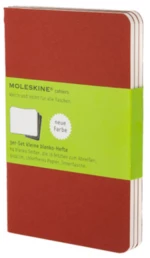 Moleskine - Notesy 3 ks - červené S